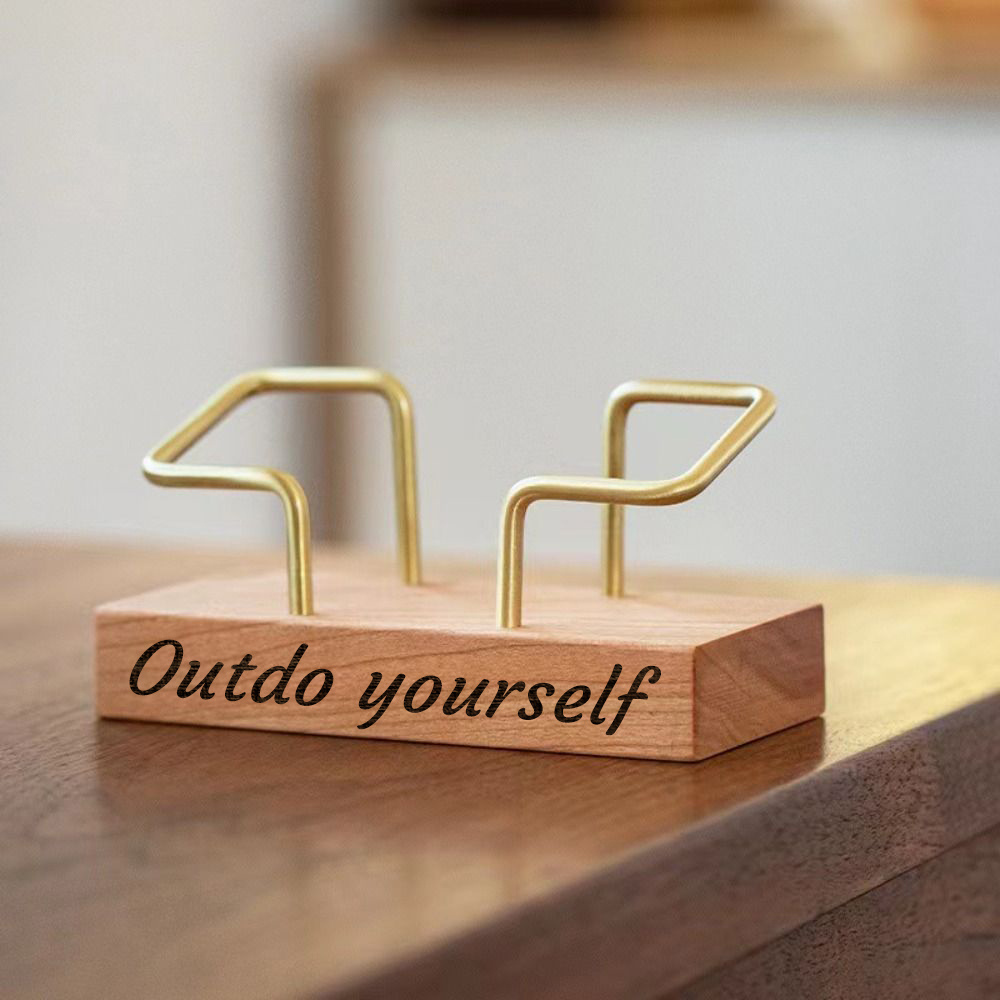 Personalized Wooden Business Card Holder - Custom Engraved Name & Company - Elegant Desktop Organizer with Golden Accents - Professional Gift for Executives, Weddings, Anniversaries, Christmas, Valentine'S Day - Durable Iron Material, Business Card Holder for Desk, Executive Gift Item, Sophisticated Design, Quality Craftsmanship, gift purchasing for boyfriend for christmas in and morocco., Desktop Organizer, Elegant Storage, Business Stationery, Professional Accessory, Customized