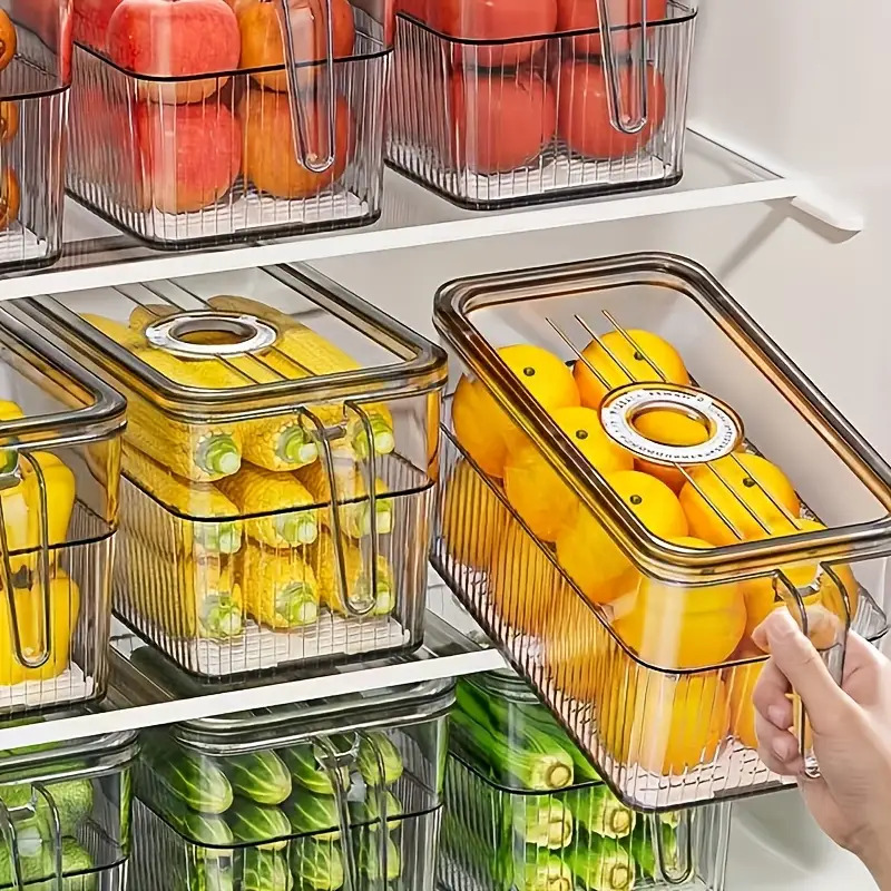 Narrow Compartment Food Storage Containers for The Fridge Designed for Frozen Meats And Suitable for Vegetables And Fruits 6 – Grid Price: 450