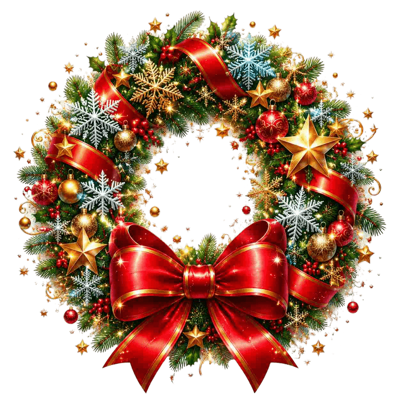 TEMU 2d Flat, 1pc 2d Flat Pattern Decal, Christmas Decoration Static Cling Sticker, Window Decal, Glass Decal, Window Sticker, Christmas Wreath With