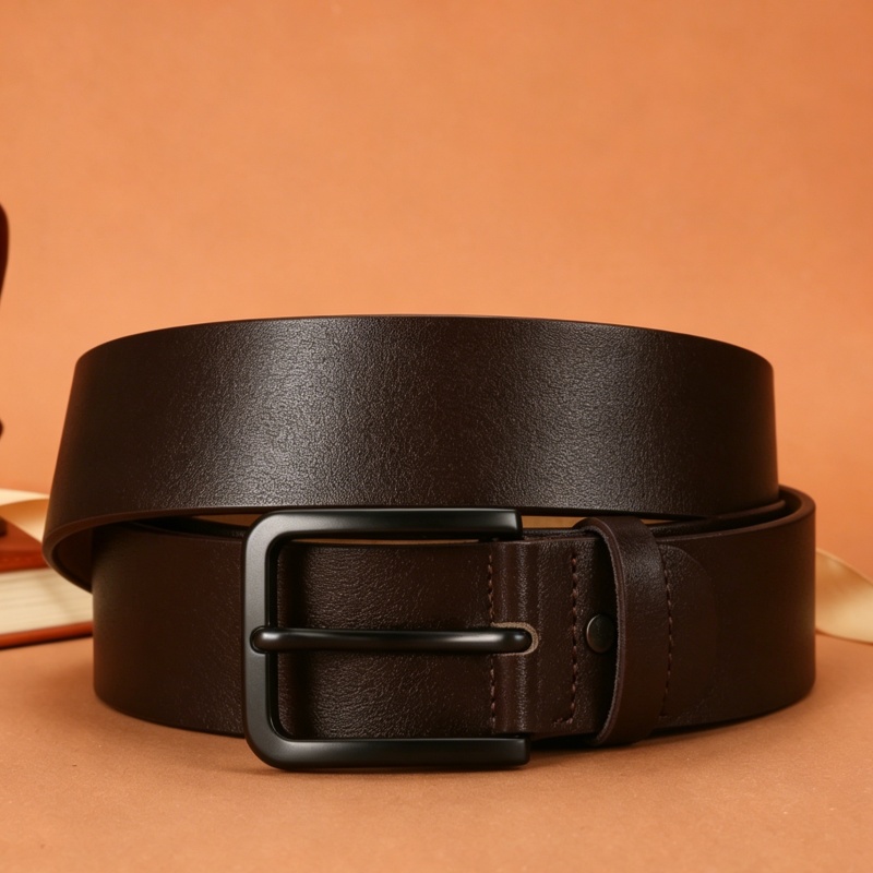 Men's Automatic Buckle Belt with Eagle Head Zinc Alloy Buckle