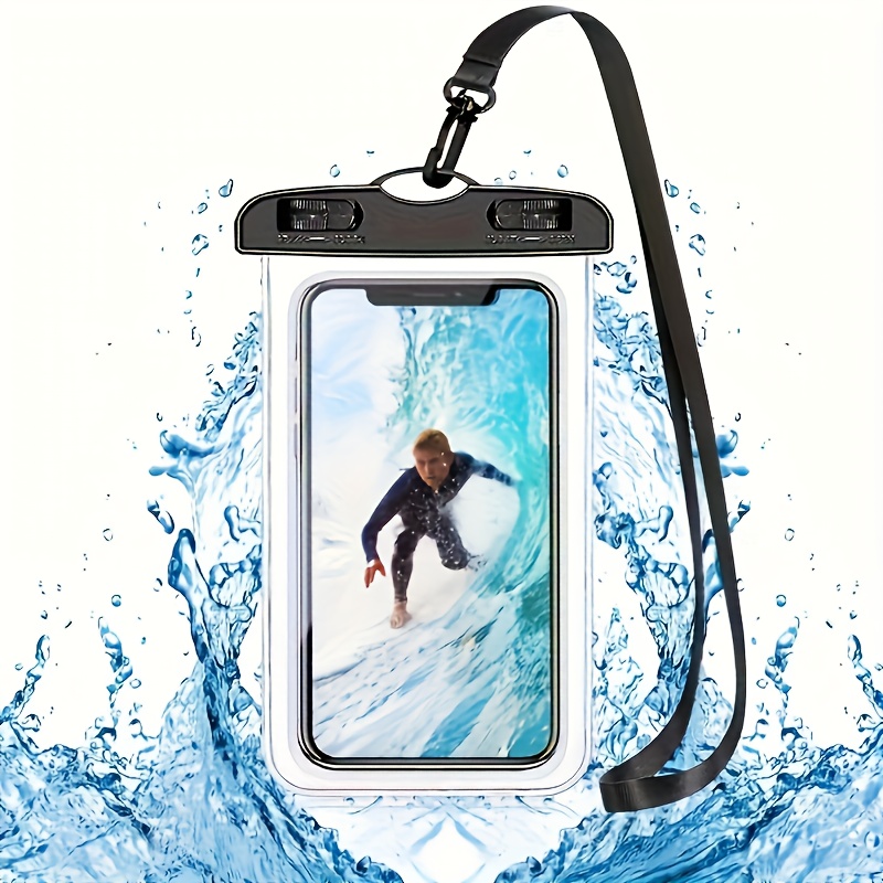 handytasche für strandurlaub, handybeutel mit verschluss, hält das handy sicher und trocken, universelle handytasche, selbstverschließende tasche für strandtauchen, fotografie, rafting, transparente handyhülle, handyhülle, handy-accessoires