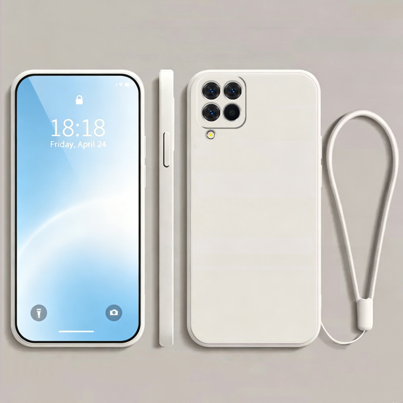 TEMU Чохол для телефону: Чохол для for Samsung Galaxy M33 5G індійської версії, матова біла з матовим покриттям, м'який гнучкий чохол, стійкий до