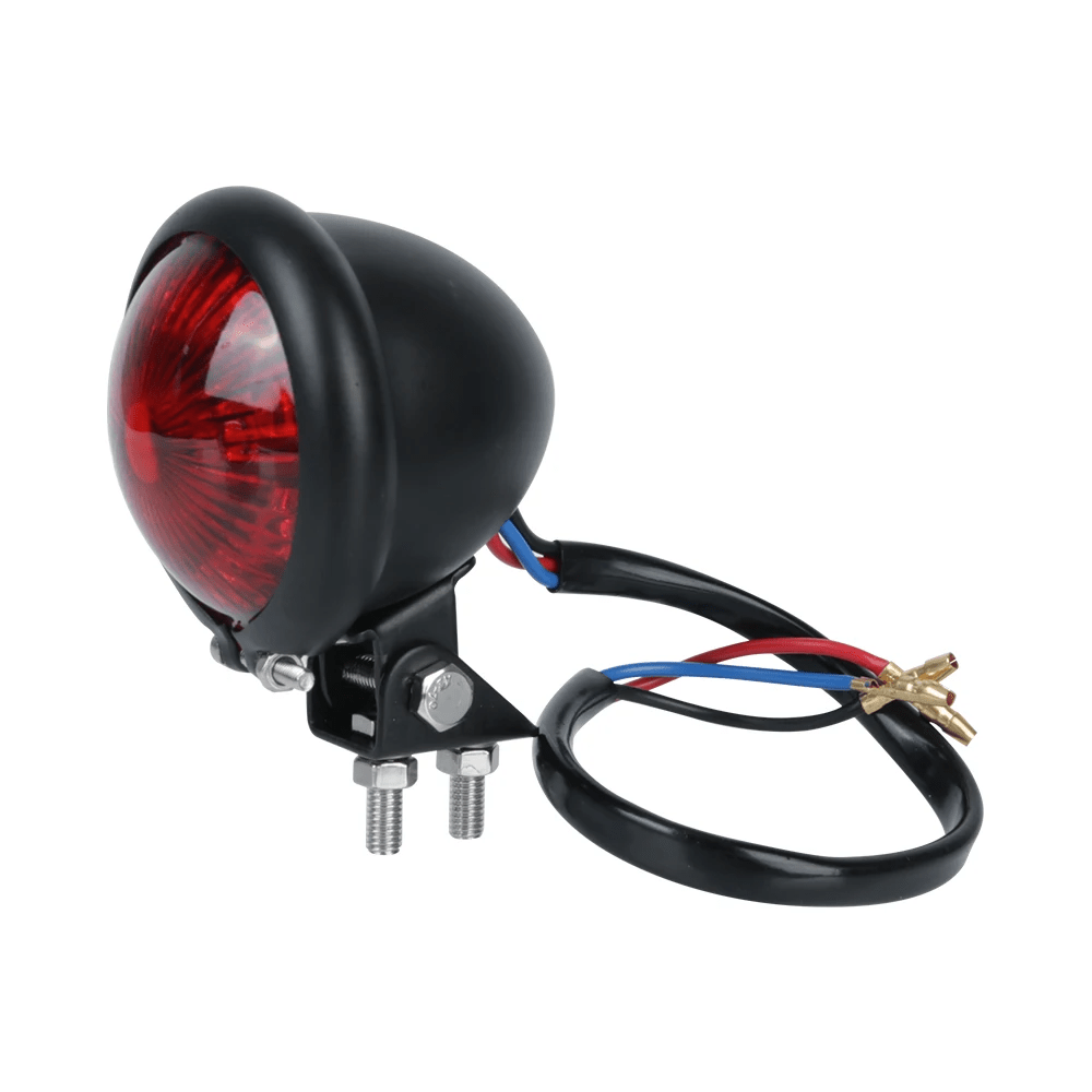 TEMU 1pc Motorcycle Tail Light Brake Light, Motorcycle Stop Lamp Led Rear Light Red 12v For Chopper Racer Bike, Without Battery