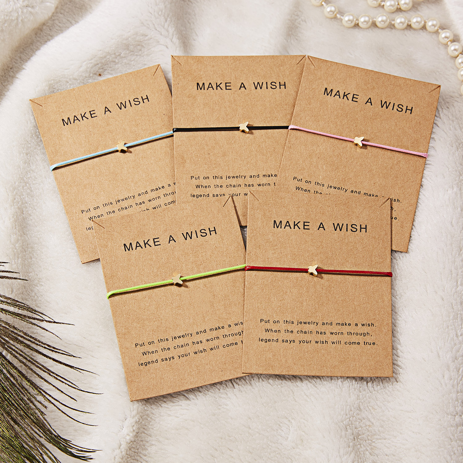 TEMU 5 pulseras "Haz " para mujer, regalo de pulsera con dije de dorada y tarjeta , pulsera con nota significativa, pulsera de de seguridad para ,
