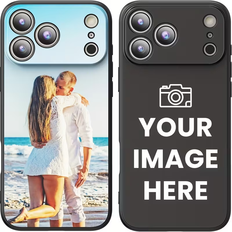 TEMU Phone Case: Custom Photo Phone Case, Soft Material, Matte Black, With Camera Protection. Personalized Phone Case Suitable For Iphone