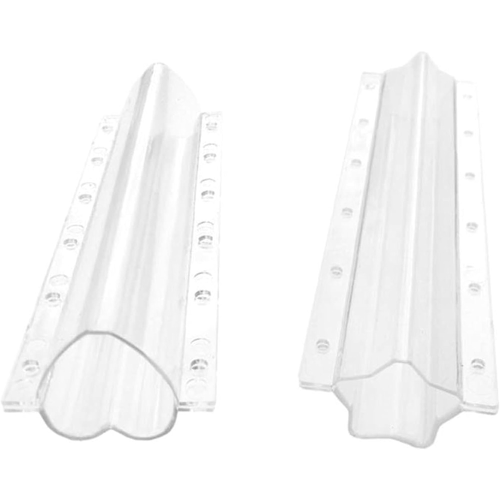 Image of 2pcs Cucumber Shaped Growing Mold, Plastic Heart Shaped Five-pointed Star Transparent And Vegetable Planting Mold, Reusable, Use In Or Home Garden, Lettuce Grows Perfectly