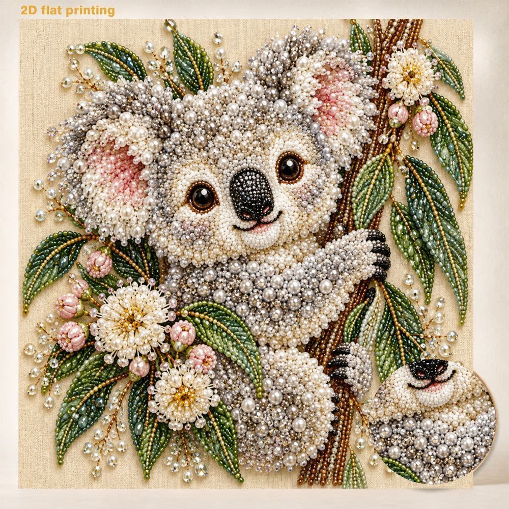 TEMU Diy Pearl Art Painting Kit, Diy Beaded Rhinestone Mosaic Handmade Decorative Hanging Art, Shiny Gemstone Flat Art Painting, Home Wall Hanging