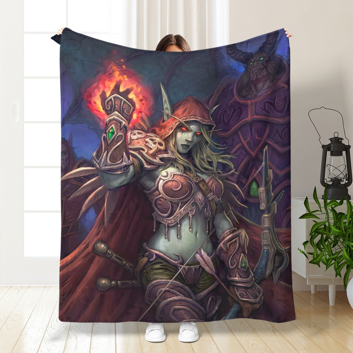 TEMU 1pc Gift Item, Soft Warm Hardcore Style Element Nap Blanket - Skin-friendly And Comfortable, Foldable And , With Themes Of Queen Of Fairies,