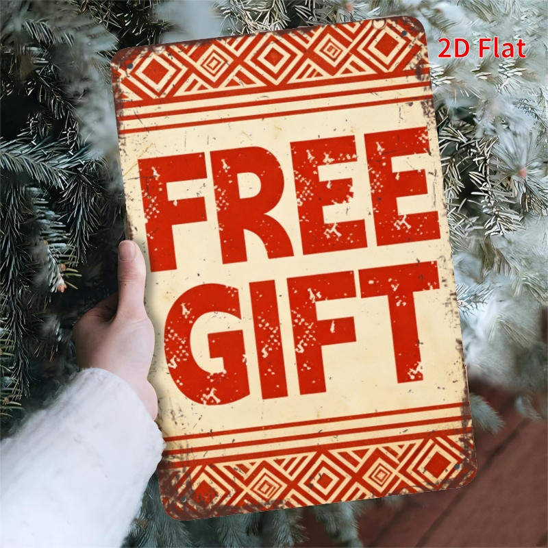TEMU 2d Flat, 2dflat- 1pc Free Gift Theme8x12- Inch Durable Wall Art For Indoor And Outdoor Use, Suitable For Outdoor Areas, Garages, And With Pre-