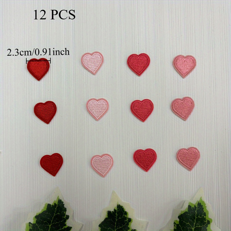 E-shop 12 Stück Kleine -Stickerei-Patches, Kleine Größe zum Aufbügeln mit Heißkleber, Geeignet für DIY-Kleidung, Jeans, Rucksäcke, Hüte