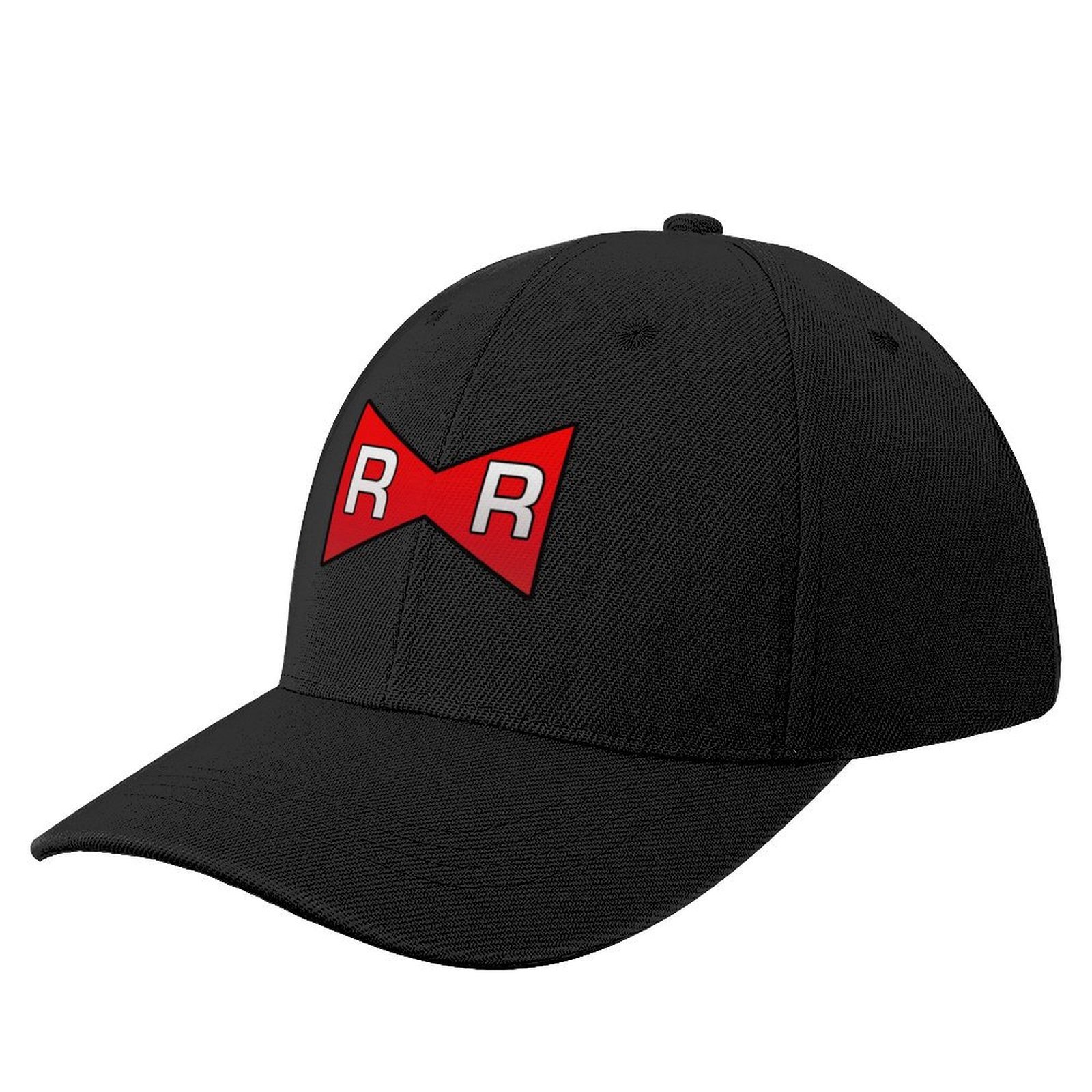 

Casquette de Baseball Noire avec et Design "R" - Chapeau de Soleil Style pour Hommes et Femmes, Tissu Tissé en Polyester, Ajustement Réglable, Casquette de Baseball