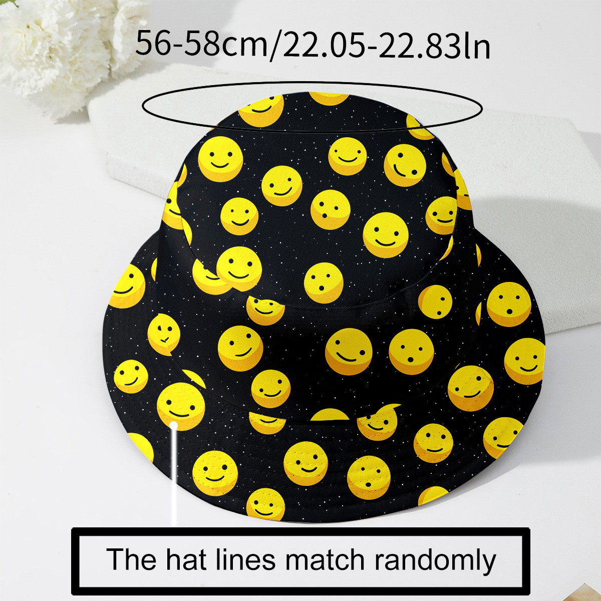TEMU 1-pack Foldable Unisex Bucket Hat For Adults, Men, Women, And Teens, Suitable For Genders, Stitching Thread Color Random, For Birthdays And ,