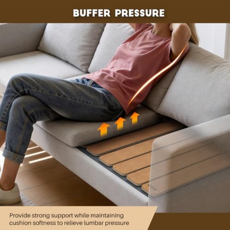 Heavy Duty Couch Cushion Support Board for Sagging Sofas, 21. 7''x54'' Thick Solid Wood Sofa Support Board to Fix Sinking S, Wooden Support Board to Sagging Spring Sofa