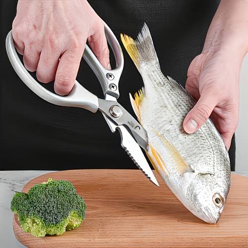 Conjunto de Tesouras de Aço Inoxidável | Afiadas e Duráveis, Versáteis, Adequadas para Escritório, Casa, Restaurante, Abate, Utensílios de Cozinha | Sem Montagem