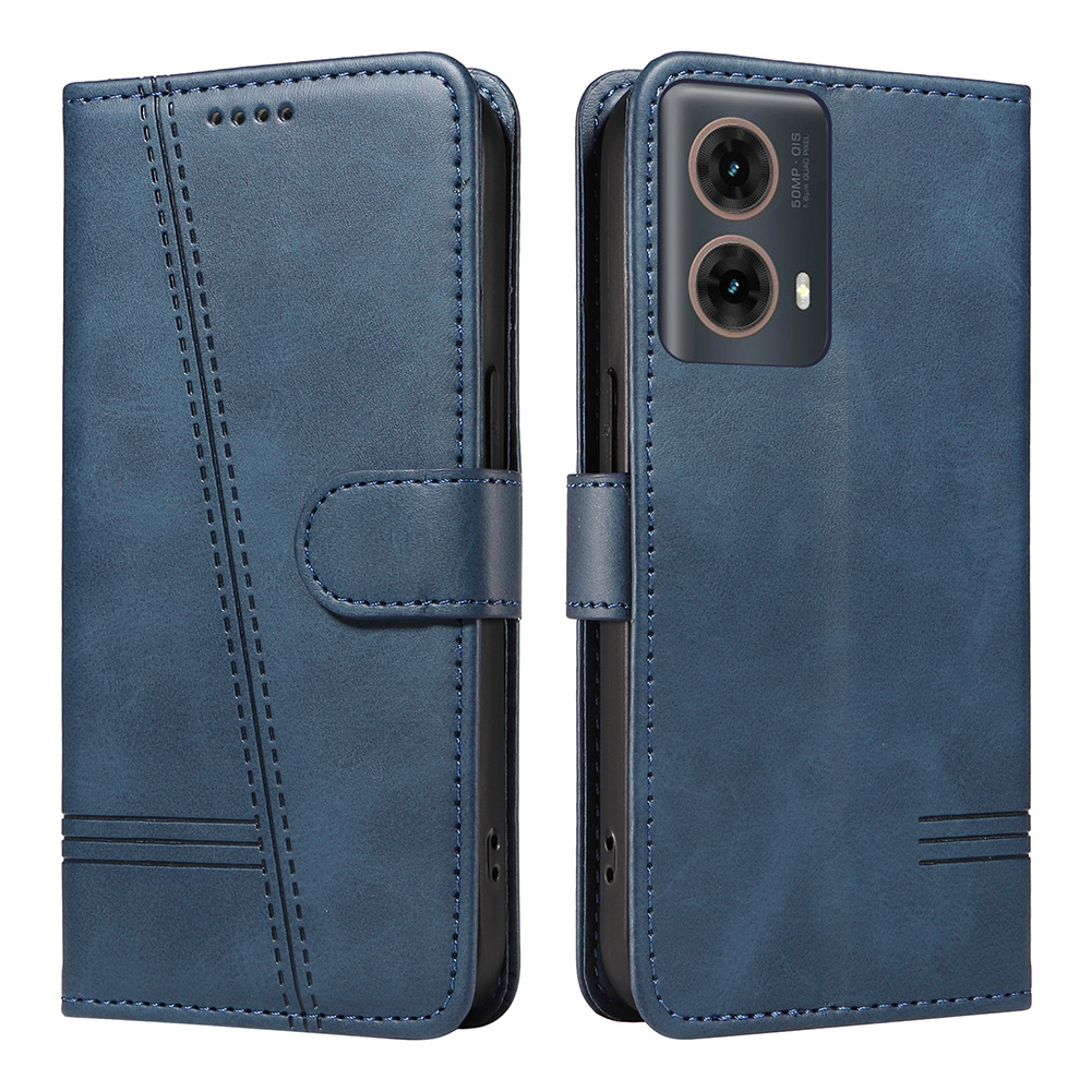 TEMU Phone Case: T- Striped Leather Case, Slim Minimalist Luxury Faux Leather Case For Moto G85 5g/moto G05/moto G15/moto 50/moto G04/g24/g04s/moto