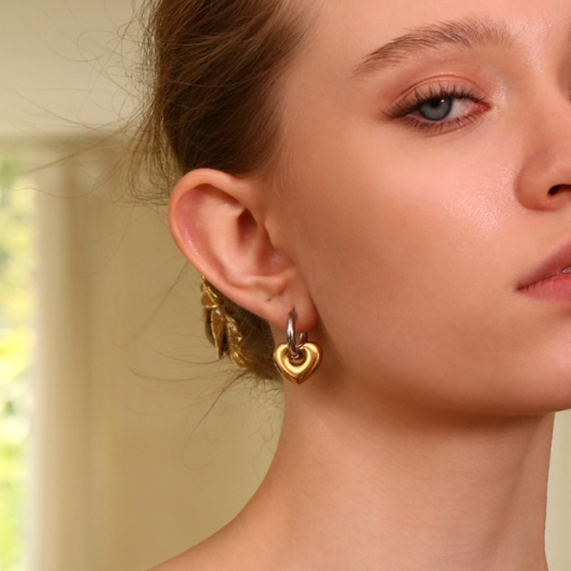 E-shop Hypoallergene Edelstahl-Ohrringe für Damen, Bequem Vielseitig, Hochwertige Modeaccessoires für den oder Partys, Perfektes Geschenk