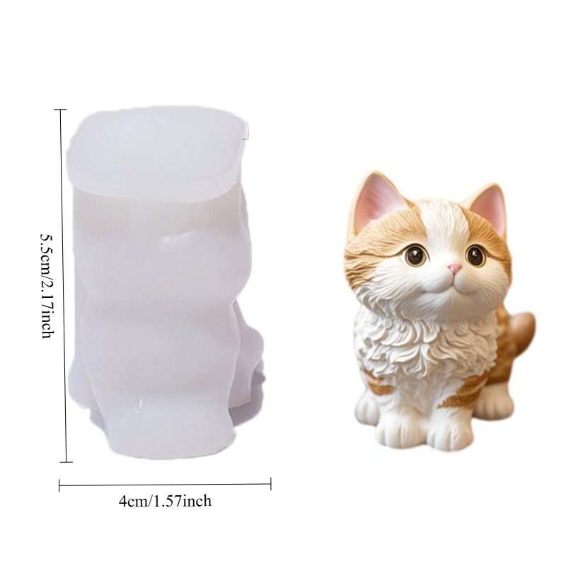 Image of Reusable Silicone Mold Compatible For Wax & Resin - Realistic Paws & Texture - Handmade Candle Making, Soap Molds, - Animal Shaping Mold For Diy Crafts, Wedding/christmas/easter/birthday