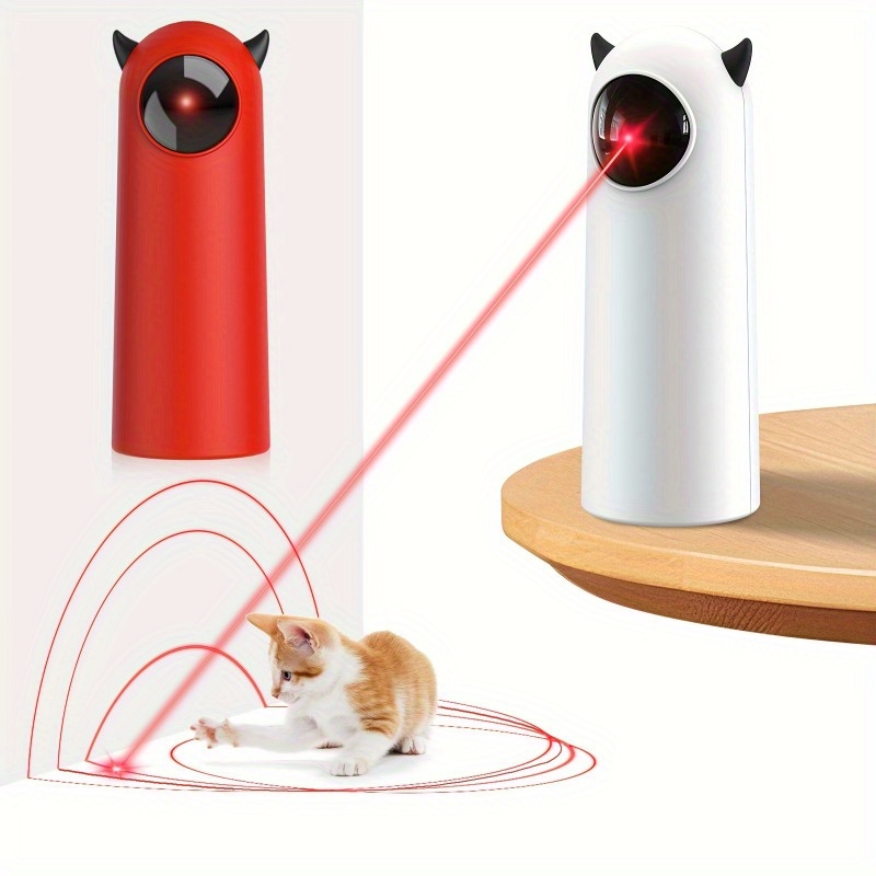activated laser cat toy with automatic tracking two play