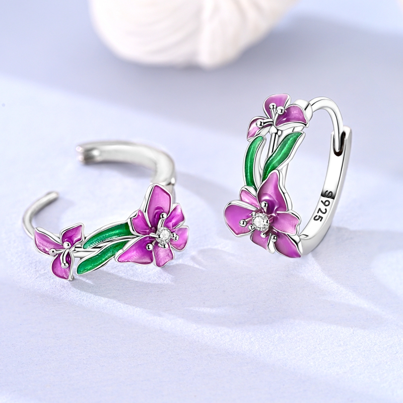 925 Stylish Hoop & Drop Earrings, Modern Women's Jewelry