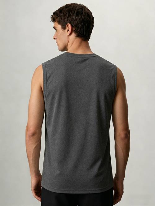 mens summer tank top punk hip hop neck tank slightly elastic casual and comfortable multicolor top for daily and party wear