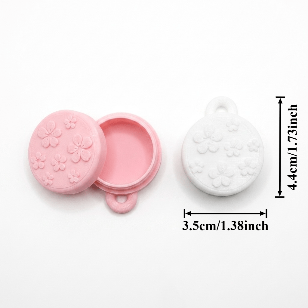 2pcs Flower-Shaped Jewelry Storage Boxes in Pink and White