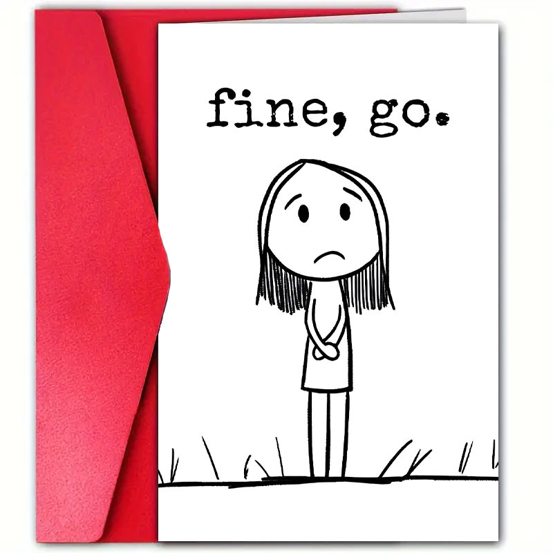 TEMU 1 Humorous Farewell Card With Envelope, A Unique Retirement Greeting Card Suitable For Colleagues , Unisex, A Fun Goodbye Card, Made Of Paper,