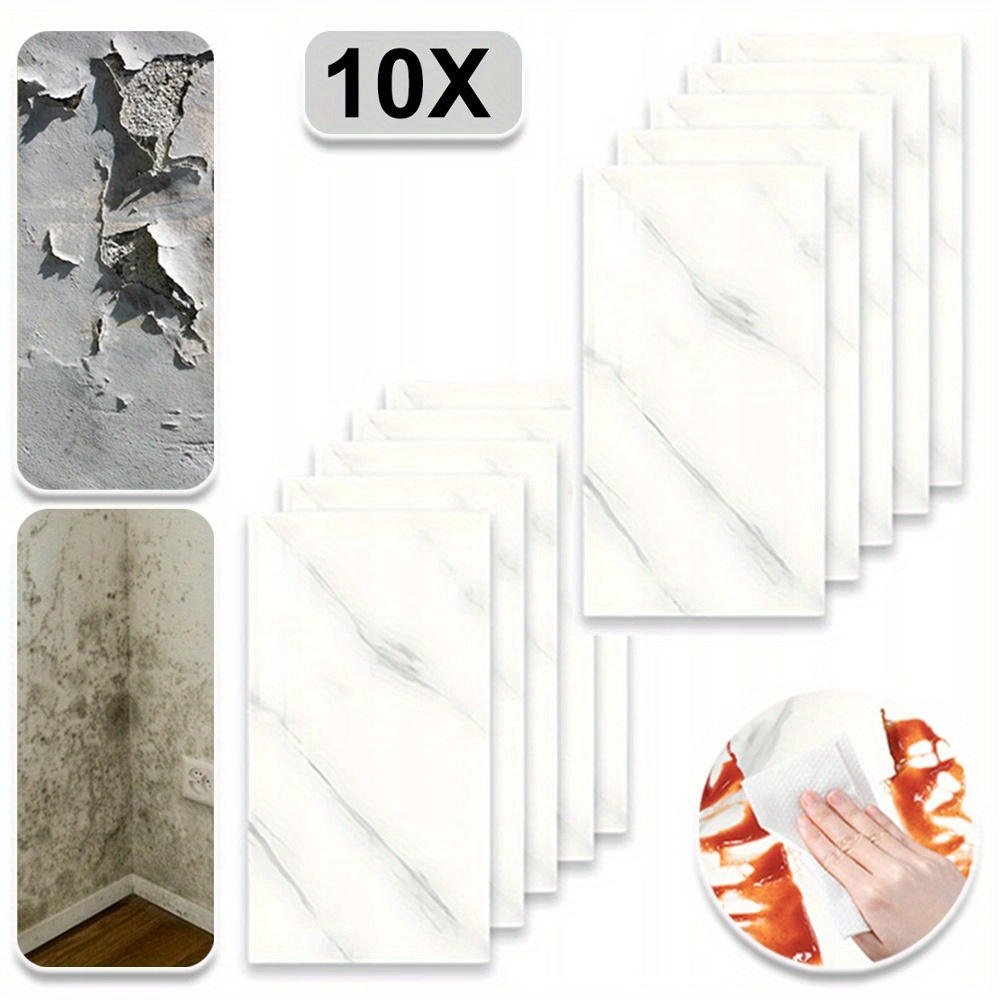11 Carreaux Autocollants Rectangulaires Dalsys - Aluminium 30x30,1 Cm, Faciles à Poser