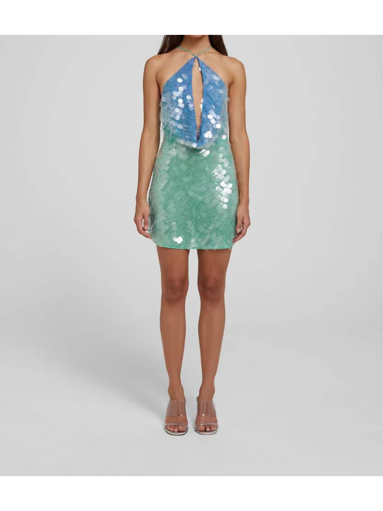 sequin dress long sold on Temu United States