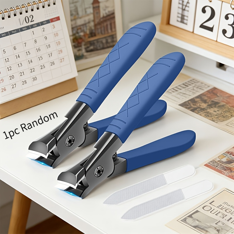 TEMU Stainless Steel Nail Clippers- Large Opening Design, Designed For Trimming Thick And Hard Nails, Suitable For Hands And Feet, Comes With A Nail