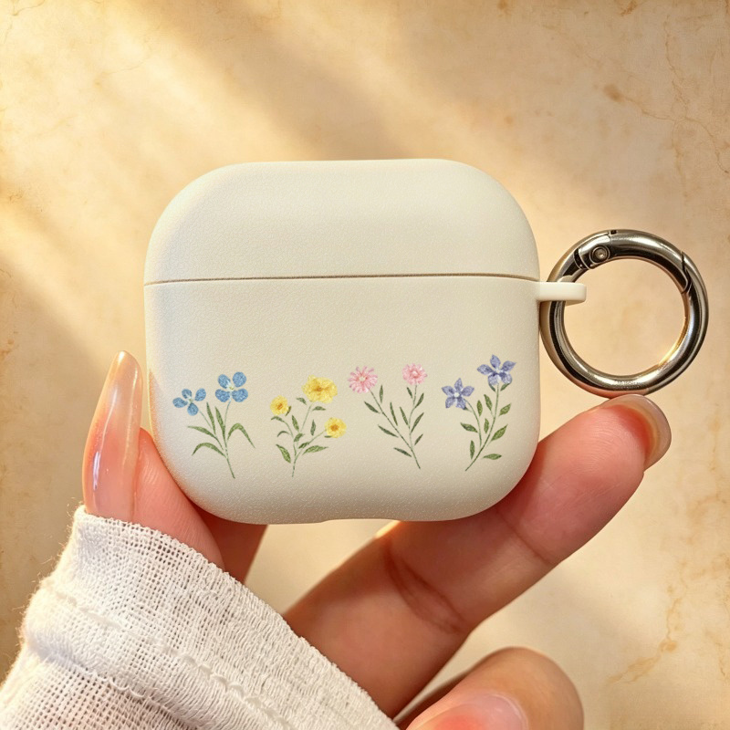 TEMU Suitable For /4 Protective Case, Anti Fingerprint And Anti Scratch Protective Case, Airpods 4 White Ultra-thin Version Pattern Soft Protective