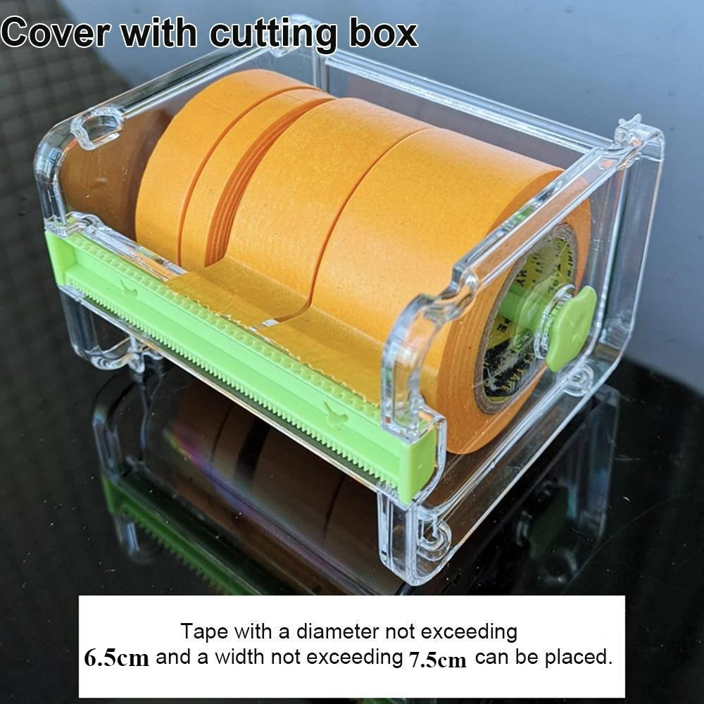 

1pc Clear Acrylic Tape Dispenser With Built-in Cutter And Storage Box - Diy, Model Making & Crafting Projects, To , Cute Tape Dispenser