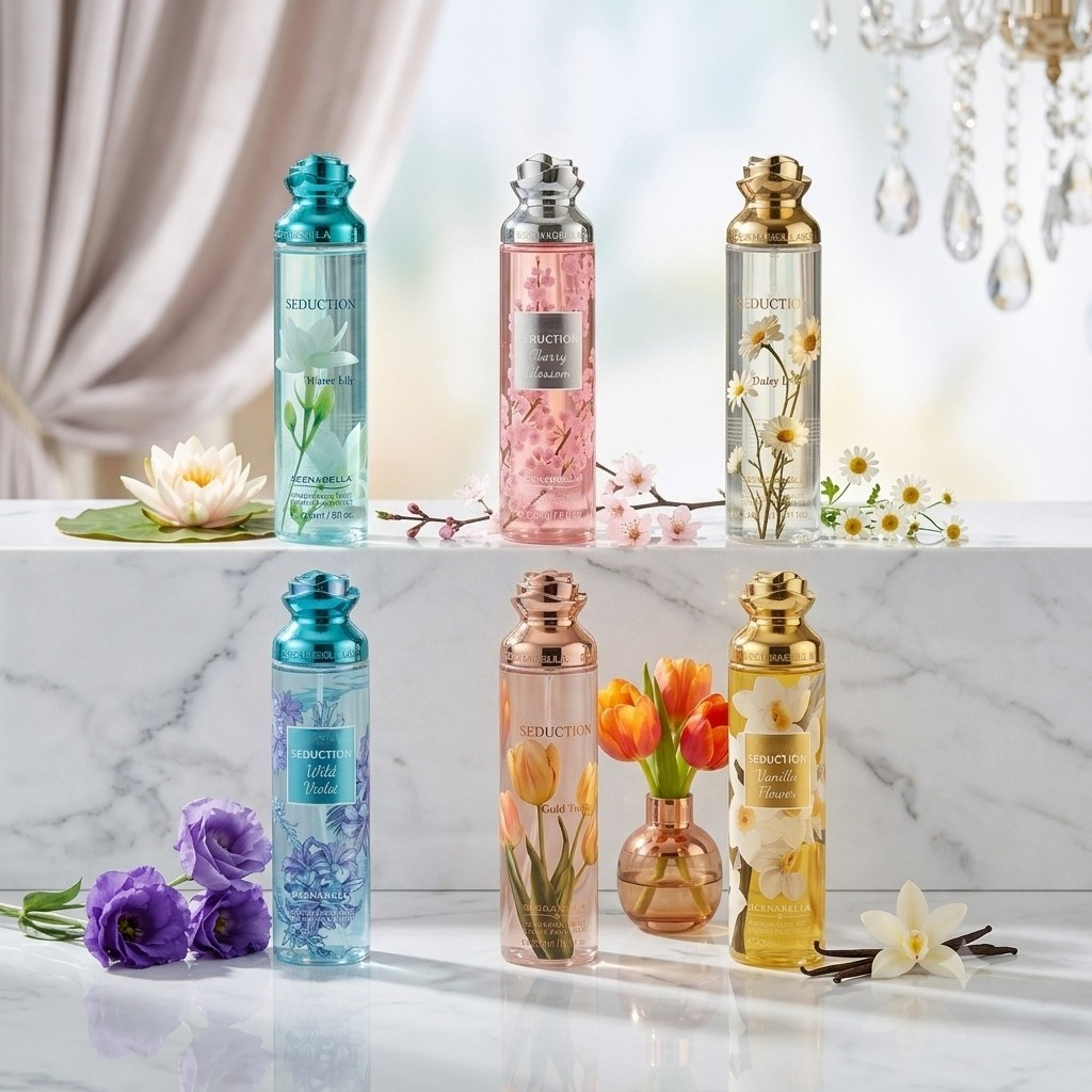 8oz Women's Perfume Body Spray, Of Floral Fragrances, 6 Random Flavors, Long-lasting Fragrance, Suitable For Travel, Exquisite Holiday Gifts