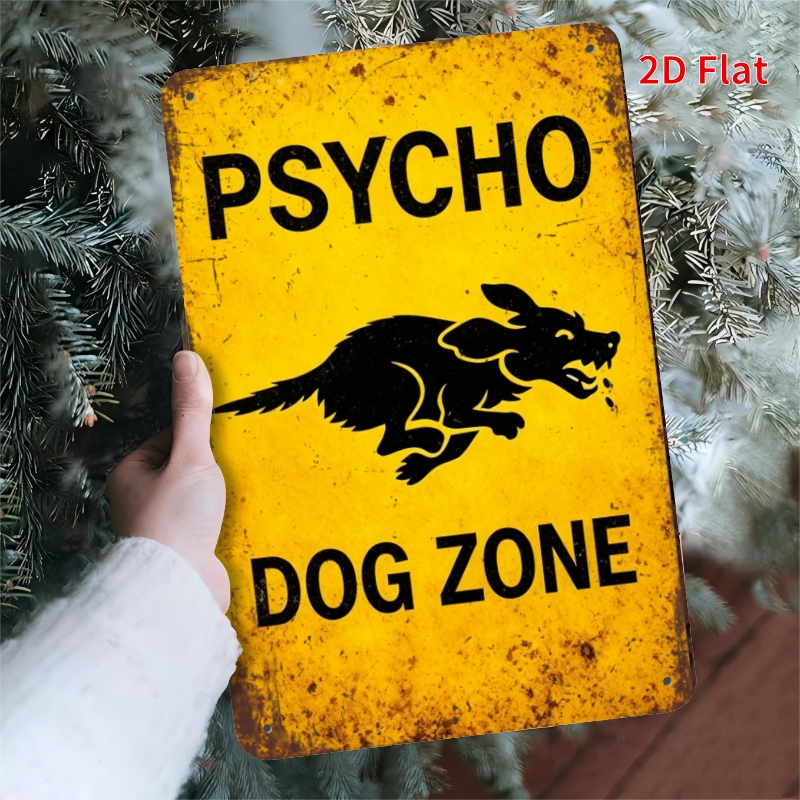 TEMU 2d Flat 1pc " Dog" Theme Bars, Beach Houses And Farmhouses 8x12 Inch Tin Paintings, Ideal For Room Decoration 1pc