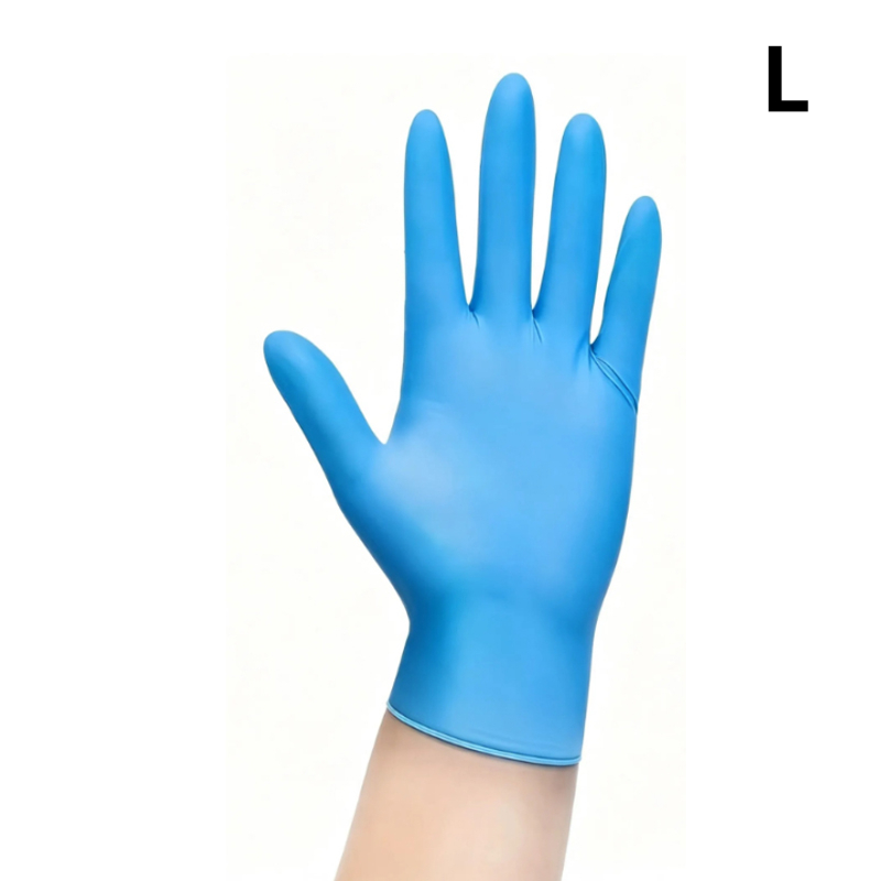 TEMU Classic Cobalt Pale 52pcs Blue Nitrile Disposable Gloves, Suitable For Home Cleaning, Pet Care, Household Cleaning Gloves Sizes S/m/l/xl