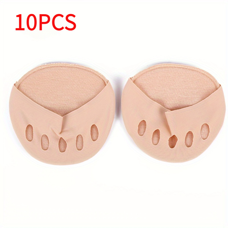 Image of 10 1 Pad Flap Toe Spacer, Breathable Pad, Non-slip Metatarsal Support, Invisible Comfortable Socks For Women, High Heels And Shoes