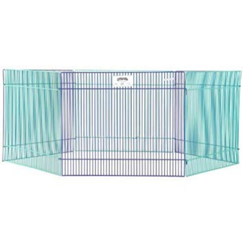 Small Animal Playpen in Blue and Green, 1 Count