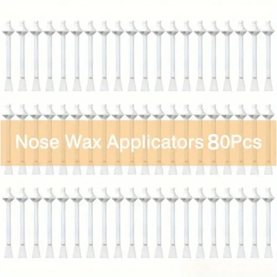 40pcs/80pcs/ Nose Wax Sticks - And Ear Hair Cleaner, Nostril And Nasal Hair Tool For All Light Beige Types, Safe For Face, Eyebrows, Nose And Ear Hair Removal