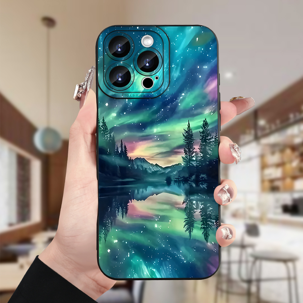 TEMU Coque de téléphone - Coque de téléphone tendance et créative avec motif , offrant une protection intégrale épaisse, une couverture souple en TPU