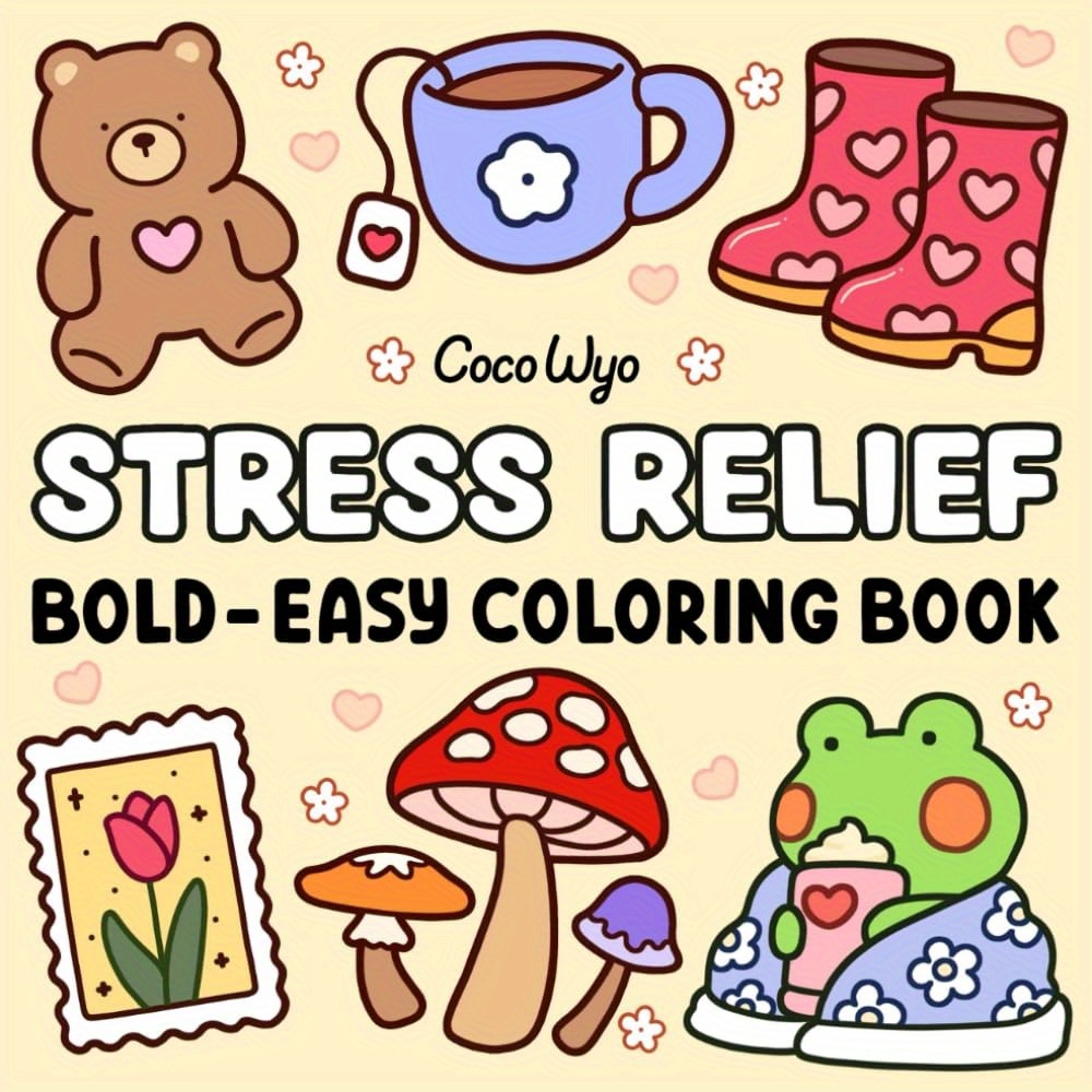 Relax Adult Coloring Book: Bold & Simple Designs with Animals, Landscapes, Flowers, Patterns - Relaxing Art Relax for Adults, Perfect for Stress Management & Creative Expression, Coloring Book for Adults
