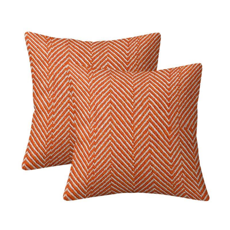 TEMU 2 piezas de fundas de cojines estampadas con diseño de espiga, naranja para sala o dormitorio, fundas decorativas estilo vintage americano,