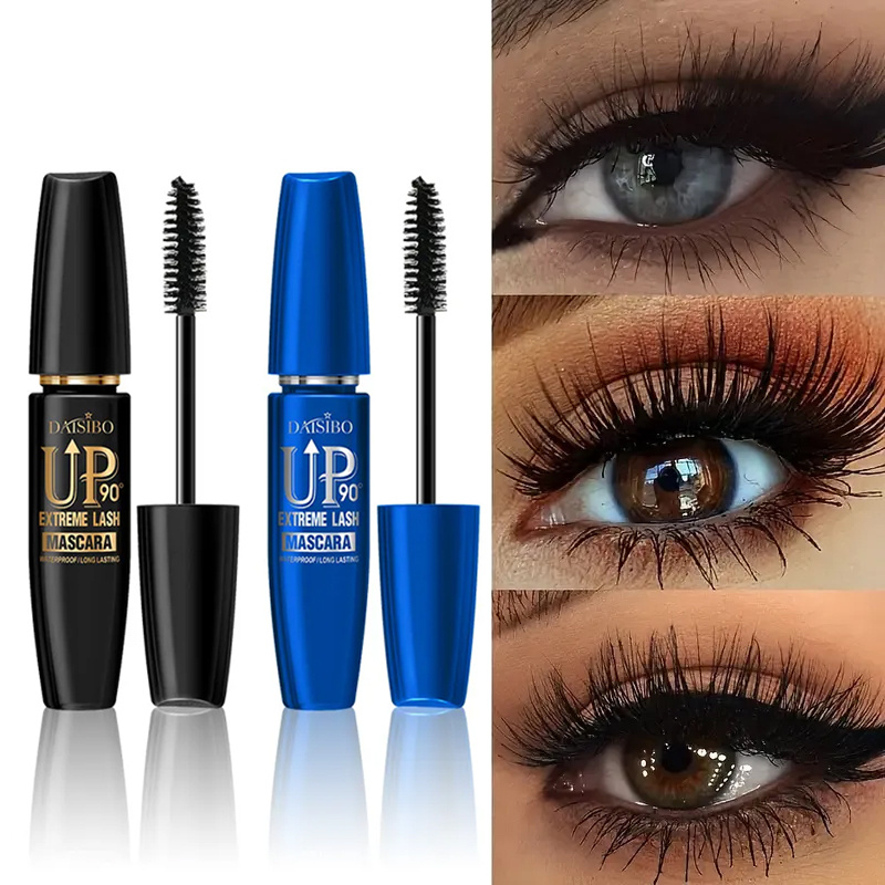 TEMU 2-pack Waterproof Volumizing Mascara - Long-lasting Lift & Volume Enhancer, -free Formula Suitable For Tones, Daily & Party With 4 Style Options