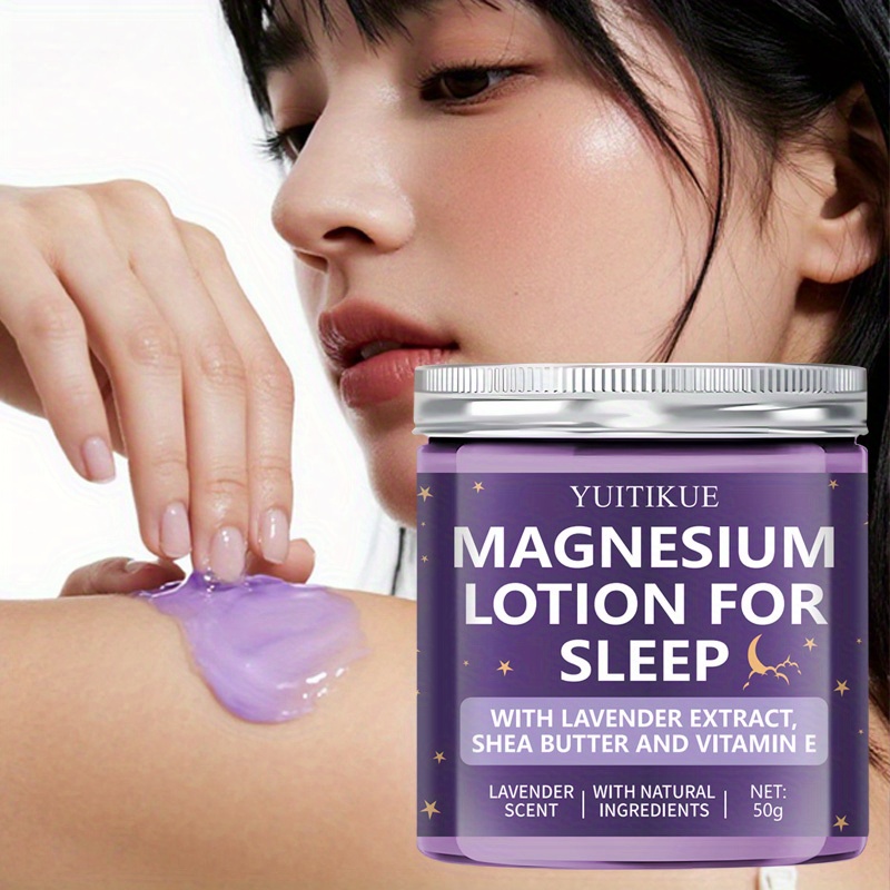 magnesium sömnlotion 50g innehåller lavendelutdrag sheasmör - Temu Sweden