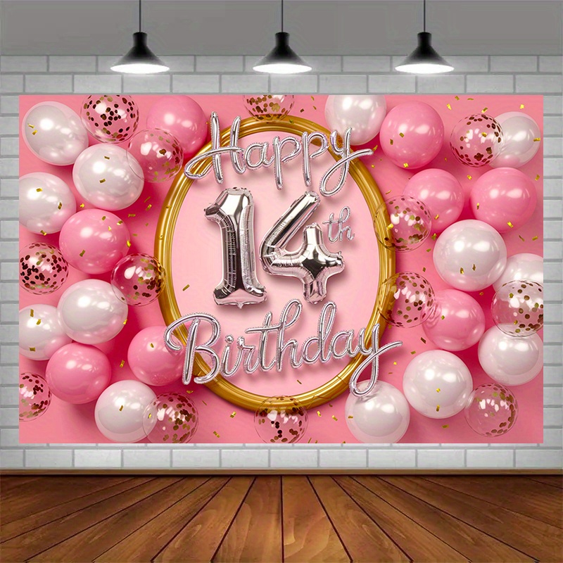 Striscione Olografico Per 9° Compleanno, Rosa, Lunghezza 3,9 Metri, Decorazione Per Festa Interna Ed Esterna, Prodotto UK - 2