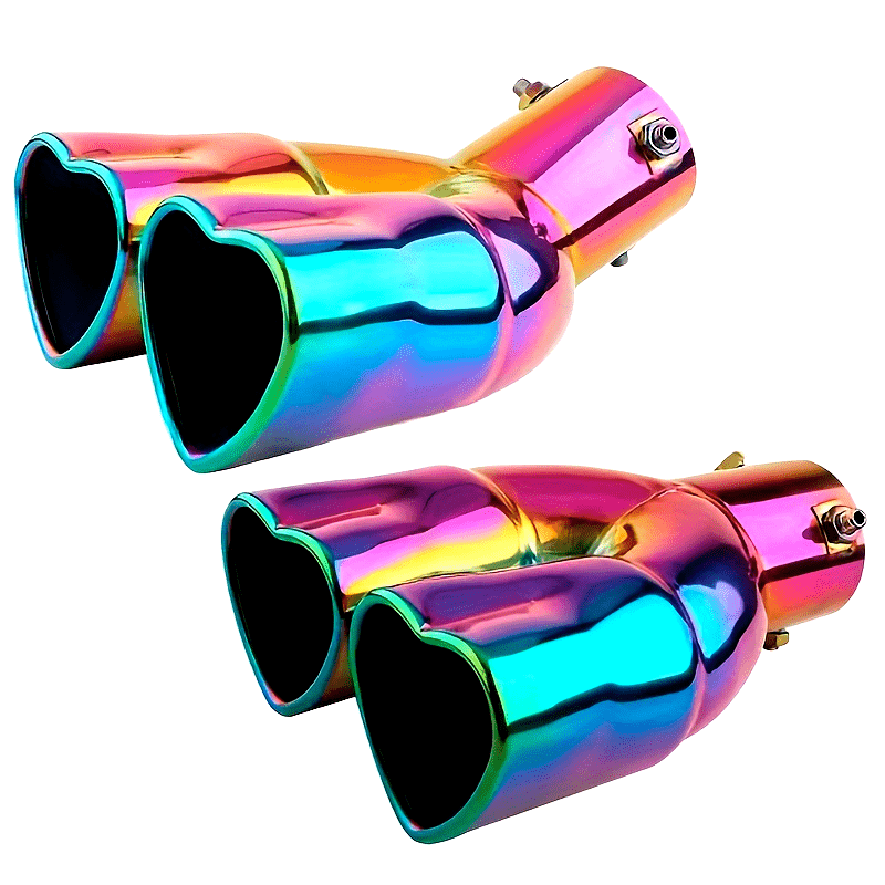 thumbnail image 2 of Universal Muffler X AUTOHAUX Car Pipe Heart Shaped Applicable Diameter J 1066288 2 of 14