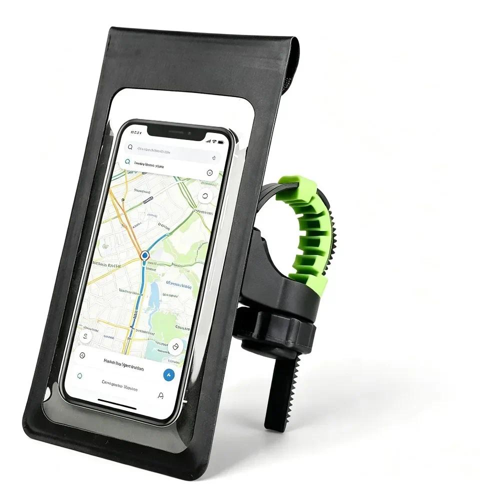 TEMU Support de téléphone 1 pièce pour moto, scooter, vélo, rotatif à rotule à 360° avec verrouillage amélioré et pied - pour smartphone