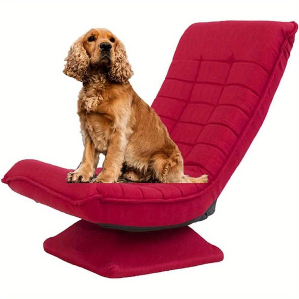 Image of 360° Living Room Bedroom Floor Chair, Rotatable Floor Chair With 3-way Adjustable Backrest Game Armchair Padded Floor Sofa Meditation Chair Up To 150kg Lazy Sofa