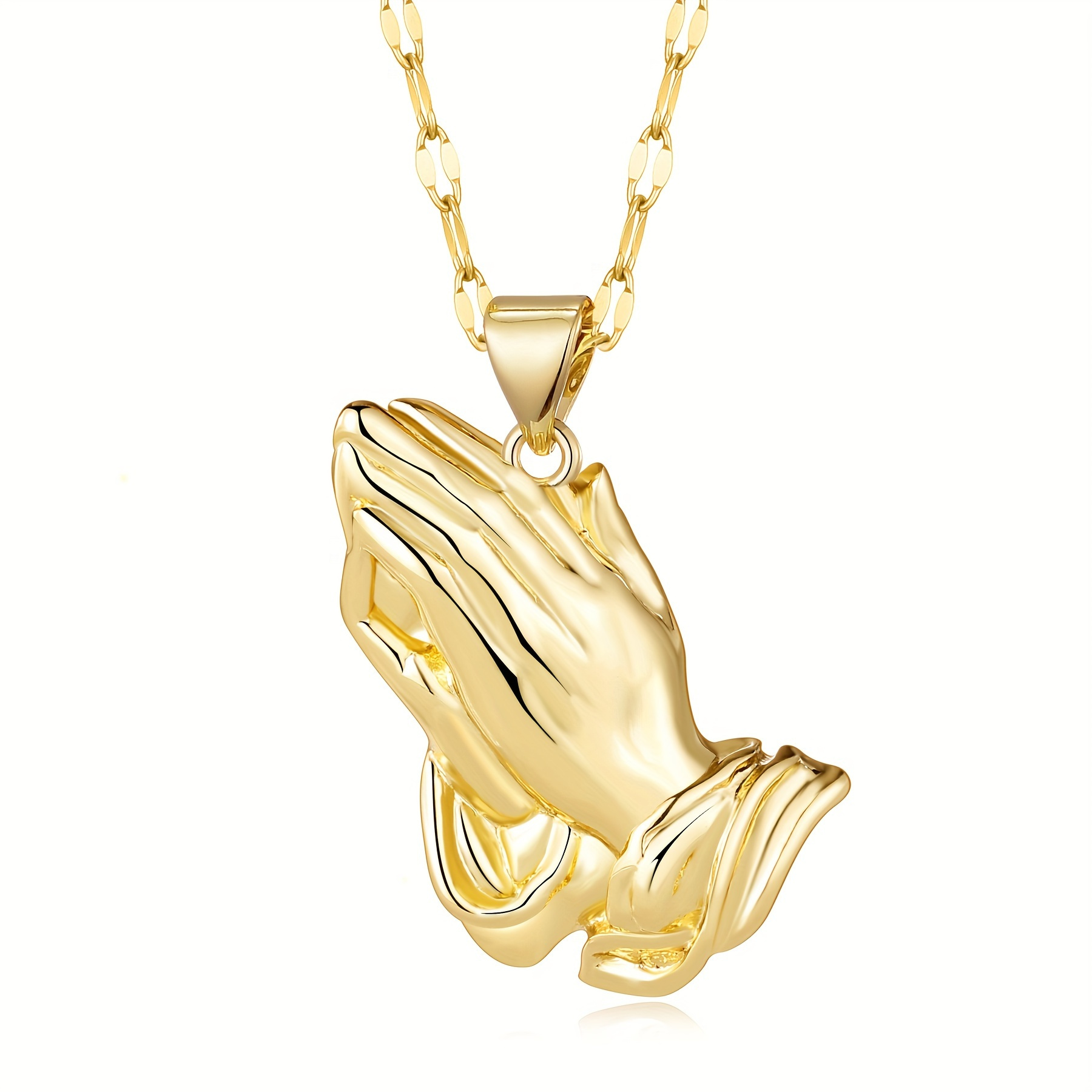 TEMU 1pc Fashion Hand Pendant Necklace Vintage Style Women's Fashion Jewelry Anniversary Birthday Party Festival Gift Jewelry