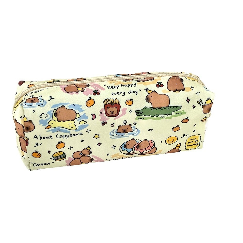 TEMU Trousse à crayons Capybara 1 pièce, adaptée , grand sac de rangement sur le thème du Capybara avec motif Capybara, pochette Capybara mignonne
