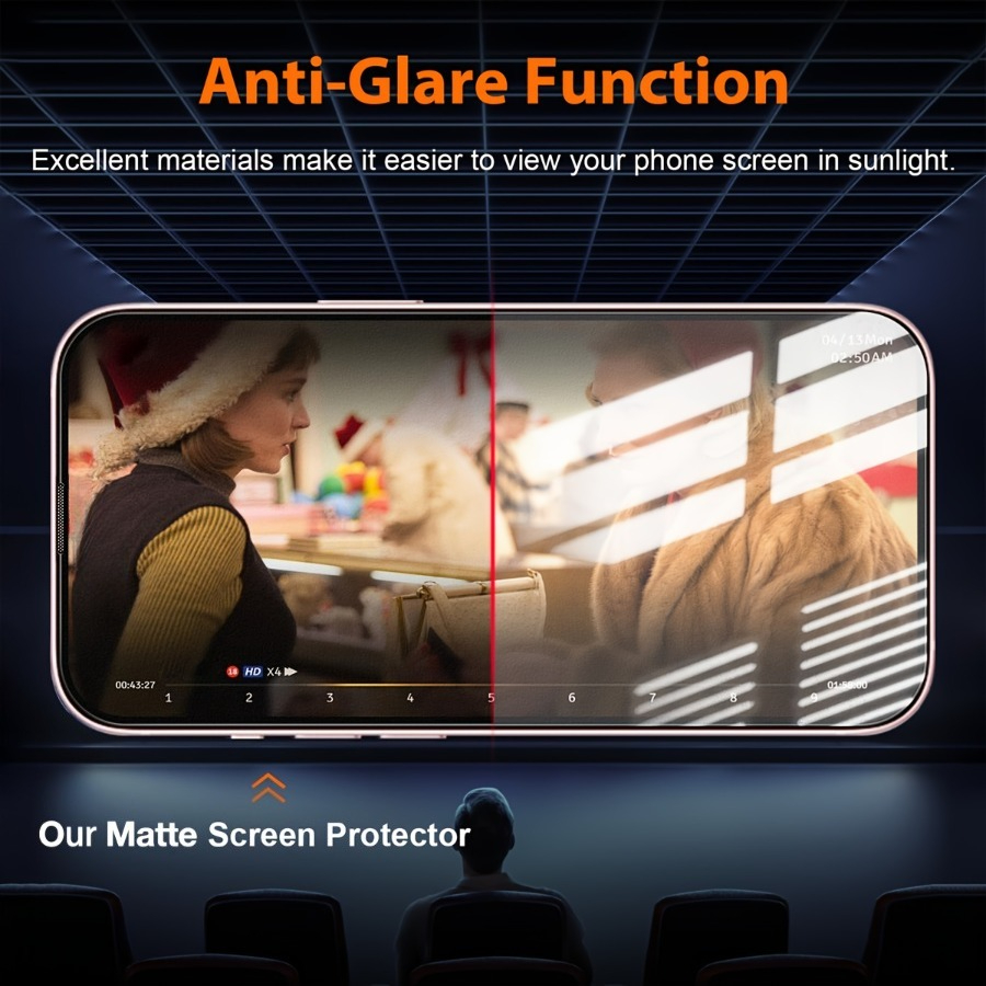 TEMU Paquete de 2 Películas Cerámicas Suaves Mate Esmeriladas para Privacidad, Material Cerámico , Adecuado para Samsung Galaxy S22 5G/S22+