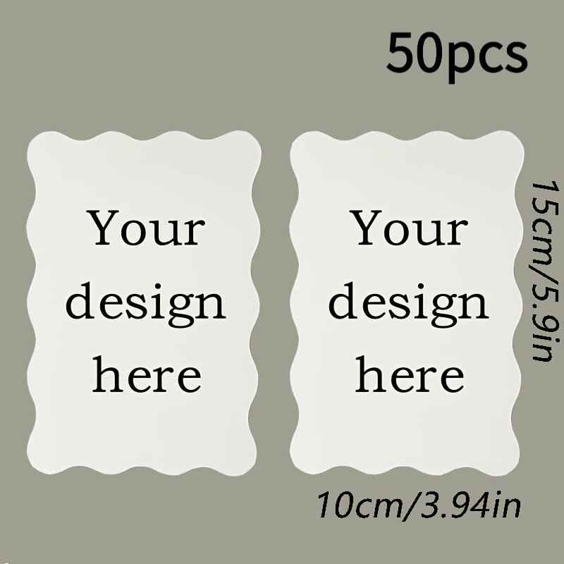TEMU 50/80 Sheets Wave Menu Cards Suitable For Weddings, Parties, Events - Invitation/menu/thank You Cards With Ized Photo &, Wedding , Order